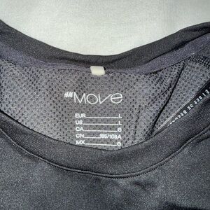 H&M Move Jet Black Sports Top